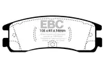 Klocki hamulcowe - komplet EBC BRAKES DP1122 (Oś tylna)