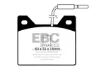 Klocki hamulcowe - komplet EBC BRAKES DP122 (Oś tylna)