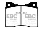 Klocki hamulcowe - komplet EBC BRAKES DP125/2 (Oś przednia)