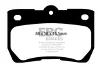 Klocki hamulcowe - komplet EBC BRAKES DP21586 (Oś tylna)