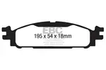 Klocki hamulcowe - komplet EBC BRAKES DP1873 (Oś przednia)