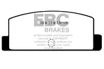 Klocki hamulcowe - komplet EBC BRAKES DP466 (Oś tylna)
