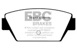 Klocki hamulcowe - komplet EBC BRAKES DP4576R (Oś tylna)