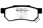 Klocki hamulcowe - komplet EBC BRAKES DP642/2 (Oś tylna)