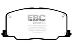 Klocki hamulcowe - komplet EBC BRAKES DP4725R (Oś przednia)