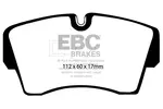 Klocki hamulcowe - komplet EBC BRAKES DP754 (Oś przednia)
