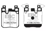 Klocki hamulcowe - komplet EBC BRAKES DPX2133 (Oś tylna)