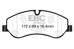 Klocki hamulcowe - komplet EBC BRAKES DPX2151 (Oś przednia)