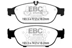 Klocki hamulcowe - komplet EBC BRAKES DP32169C (Oś przednia)