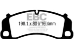 Klocki hamulcowe - komplet EBC BRAKES DP42206R (Oś przednia)