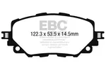 Klocki hamulcowe - komplet EBC BRAKES DP22263 (Oś przednia)