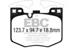 Klocki hamulcowe - komplet EBC BRAKES DPX2302 (Oś przednia)