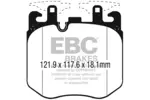 Klocki hamulcowe - komplet EBC BRAKES DP42304R (Oś przednia)