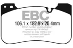 Klocki hamulcowe - komplet EBC BRAKES DP42331R (Oś przednia)