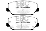 Klocki hamulcowe - komplet EBC BRAKES DP22343 (Oś przednia)