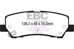 Klocki hamulcowe - komplet EBC BRAKES DP33041C (Oś tylna)