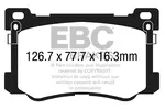 Klocki hamulcowe - komplet EBC BRAKES DP23048 (Oś przednia)