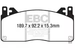 Klocki hamulcowe - komplet EBC BRAKES DP43055R (Oś przednia)