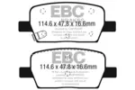 Klocki hamulcowe - komplet EBC BRAKES DP43064R (Oś tylna)