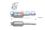 Filtr cząstek stałych (DPF) OYODO 20N0074-OYO