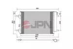 Chłodnica klimatyzacji - skraplacz JPN 60C9138-JPN
